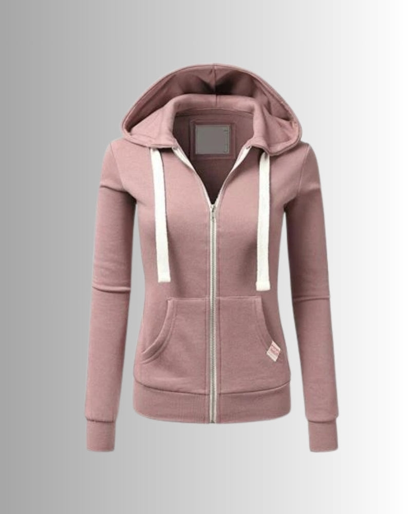 Zip-Up Hoodie Damen – Komfortabler Kapuzenpullover für Alltag und Freizeit