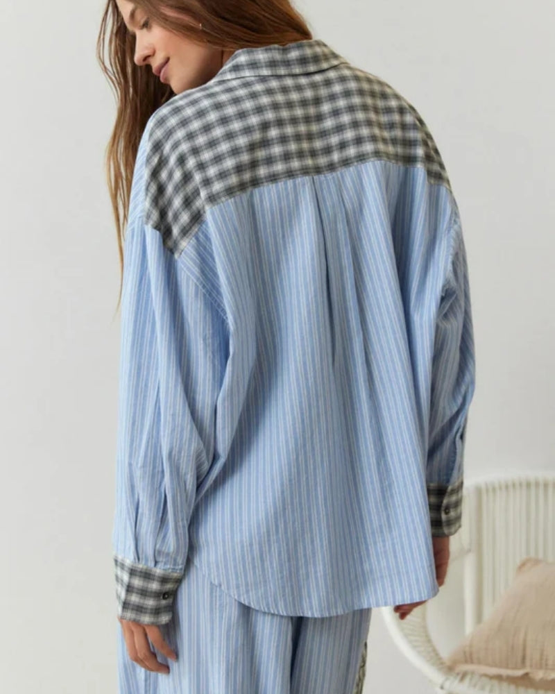 Zweiteiliges Pyjama-Set – Vintage Hauskleidung für Frauen